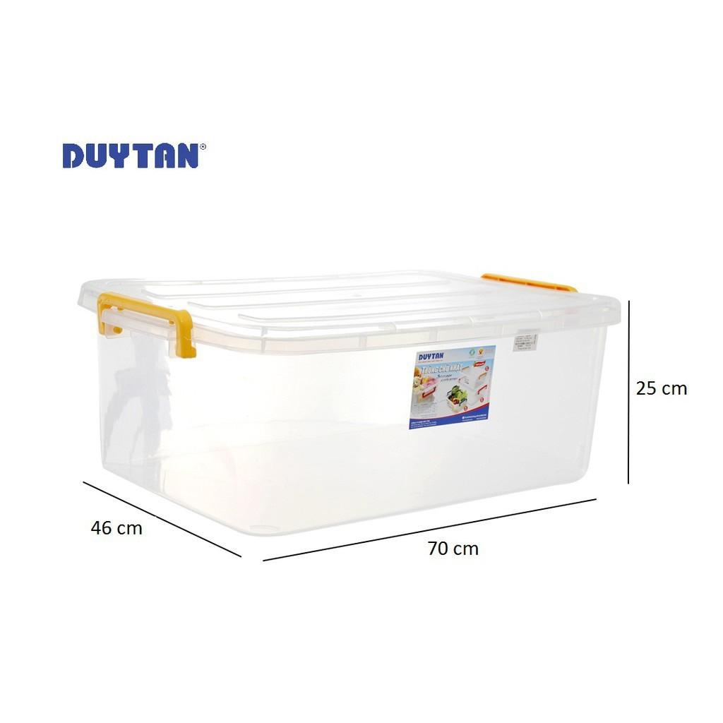 THÙNG NHỰA CHỮ NHẬT CÓ NẮP, CÓ QUAI CẦM DUY TÂN 10L, 15L, 30L, 45L, 55L