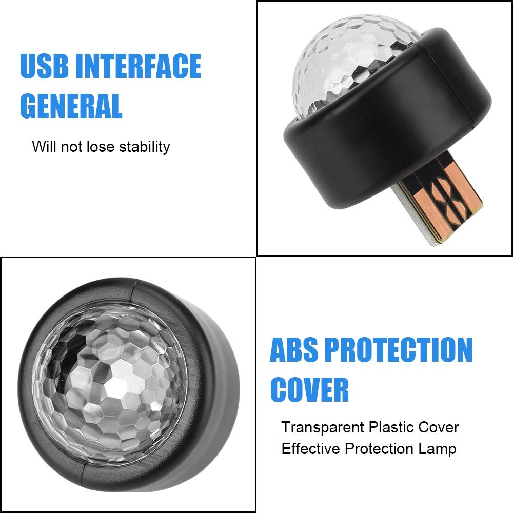 Đèn LED RGB USB mini ánh sáng màu sắc lãng mạn trang trí xe hơi