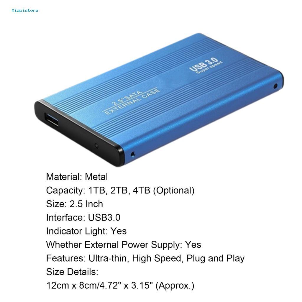Ổ Cứng Ngoài 2.5-inch 1TB 2TB 4TB USB3.0 SSD Siêu Mỏng