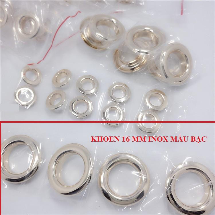 Khoen ore 16mm Khoen mắt cáo 16 ly Bằng INOX không gỉ Khuy mắt cáo bấm vải Phụ liệu may mặc cao cấp