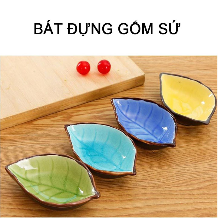 Đĩa đựng gia vị bằng gốm sứ hình xinh xắn