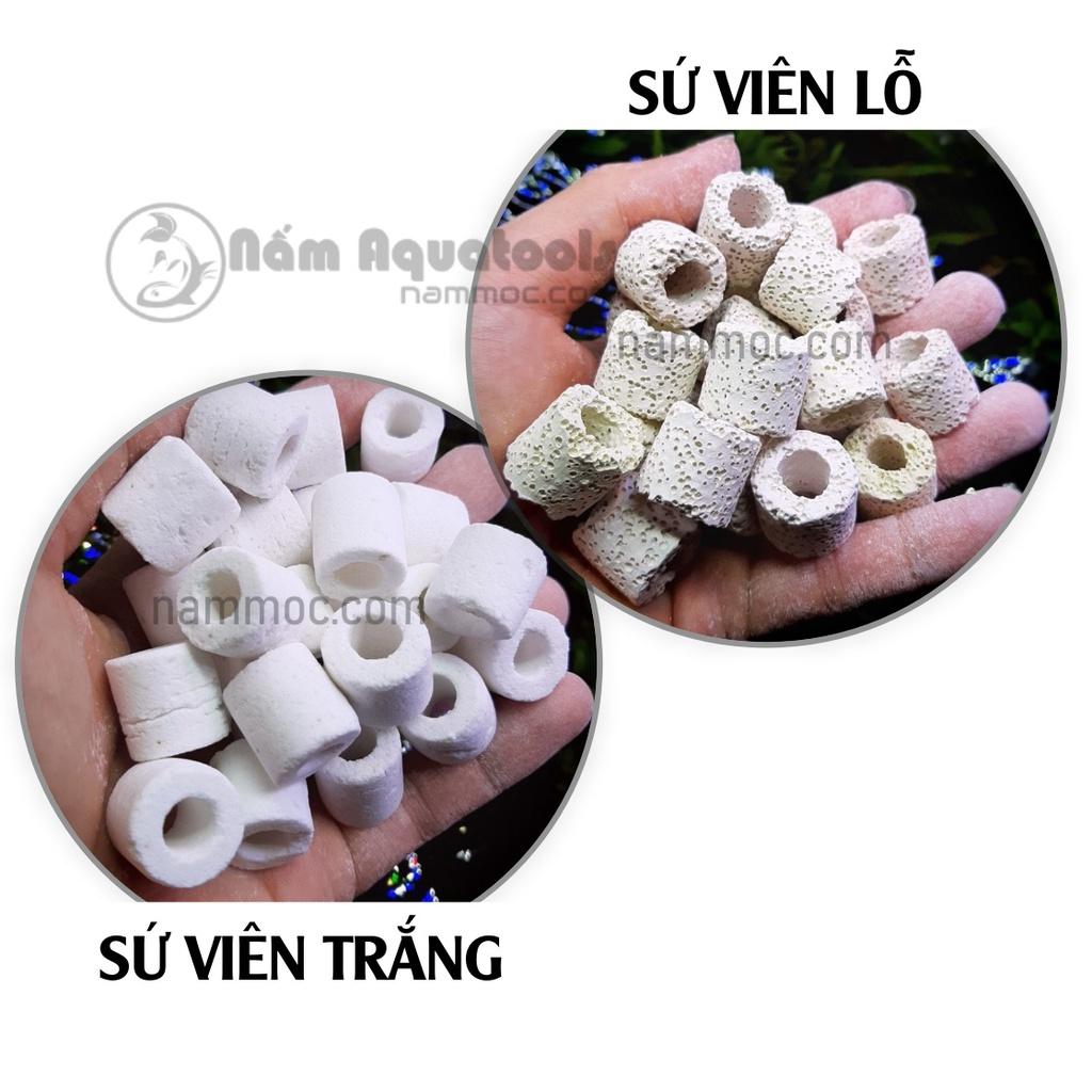 Sứ Viên Trắng | Sứ Lỗ Trắng - Vật liệu lọc nước cho bể cá cảnh, bể thuỷ sinh