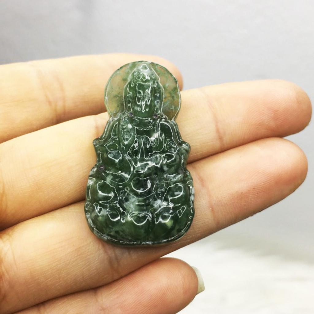 Mặt Phật Quan Âm đá ngọc thật cho mệnh Hỏa và Mộc