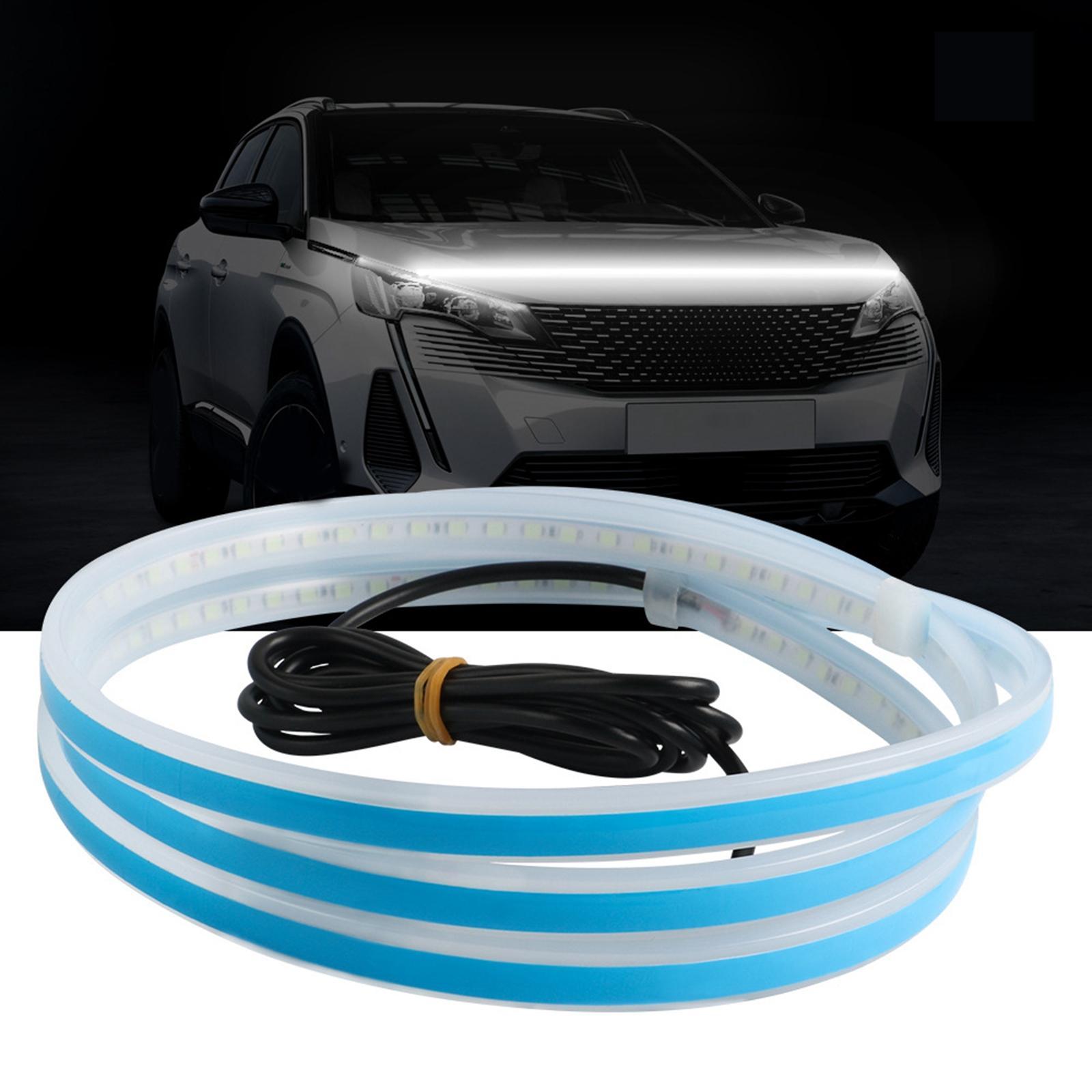 Car Hood Strip Light, Daytime Running Light Exterior Car Engine Cover Decoration for Car SUV