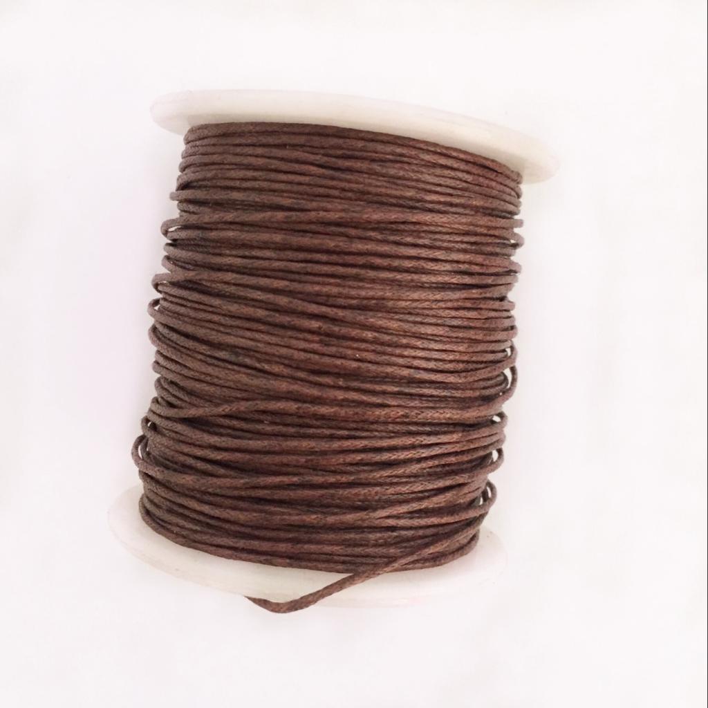 4 Rolls 1mm Waxed Cotton Cord Thread DIY Jewelry Making Beads Supplies