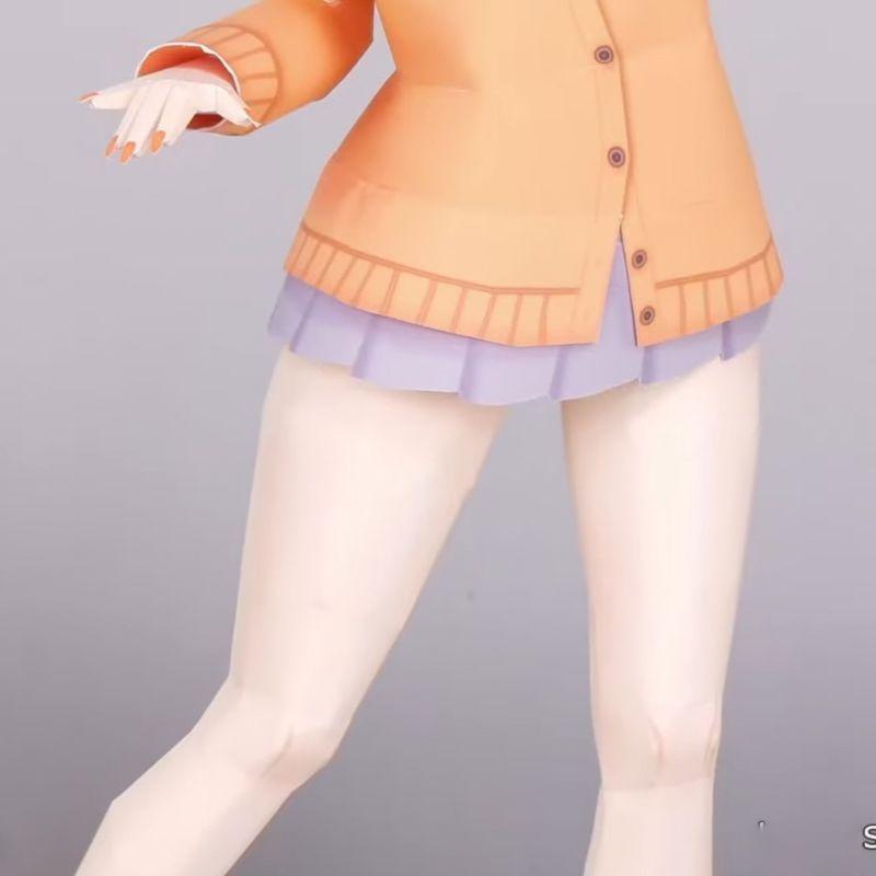 Mô hình giấy anime girl Anime Game Yoimiya in School Uniform