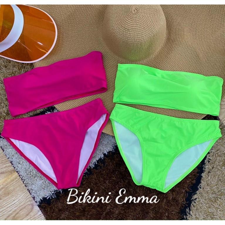 Bikini áo ống dạ quang (hình thật)