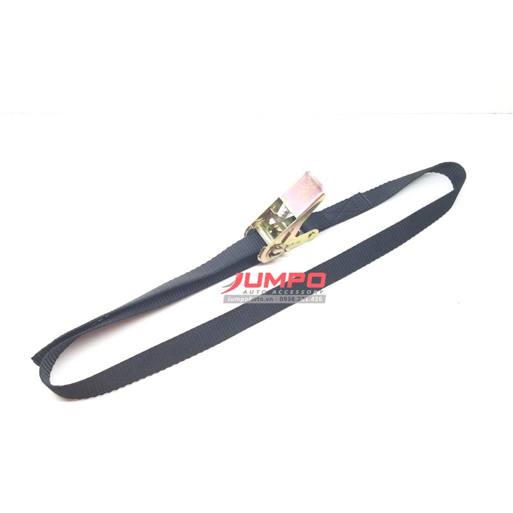 Dây cảo vải chằng hàng tăng đơ 25mm 1 tấn 1 mét đen