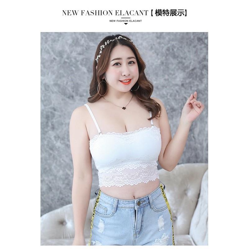 Áo Bra Ren Cup Ngực Áo Ống Bigsize 50-85Kg