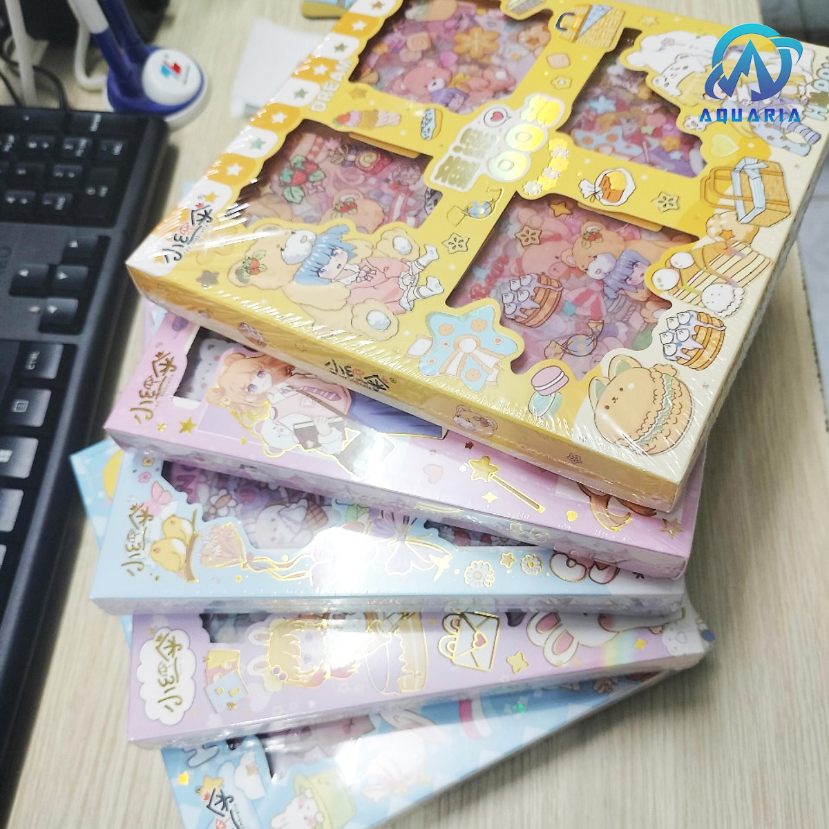 Set 100 Tấm Sticker Xinh Dễ Thương Hình Dán Cute Stickers Trang Trí Sổ Tay Dán Mũ Bảo Hiểm Điện Thoại Siêu Dễ Thương - Giao Mẫu Màu Ngẫu Nhiên