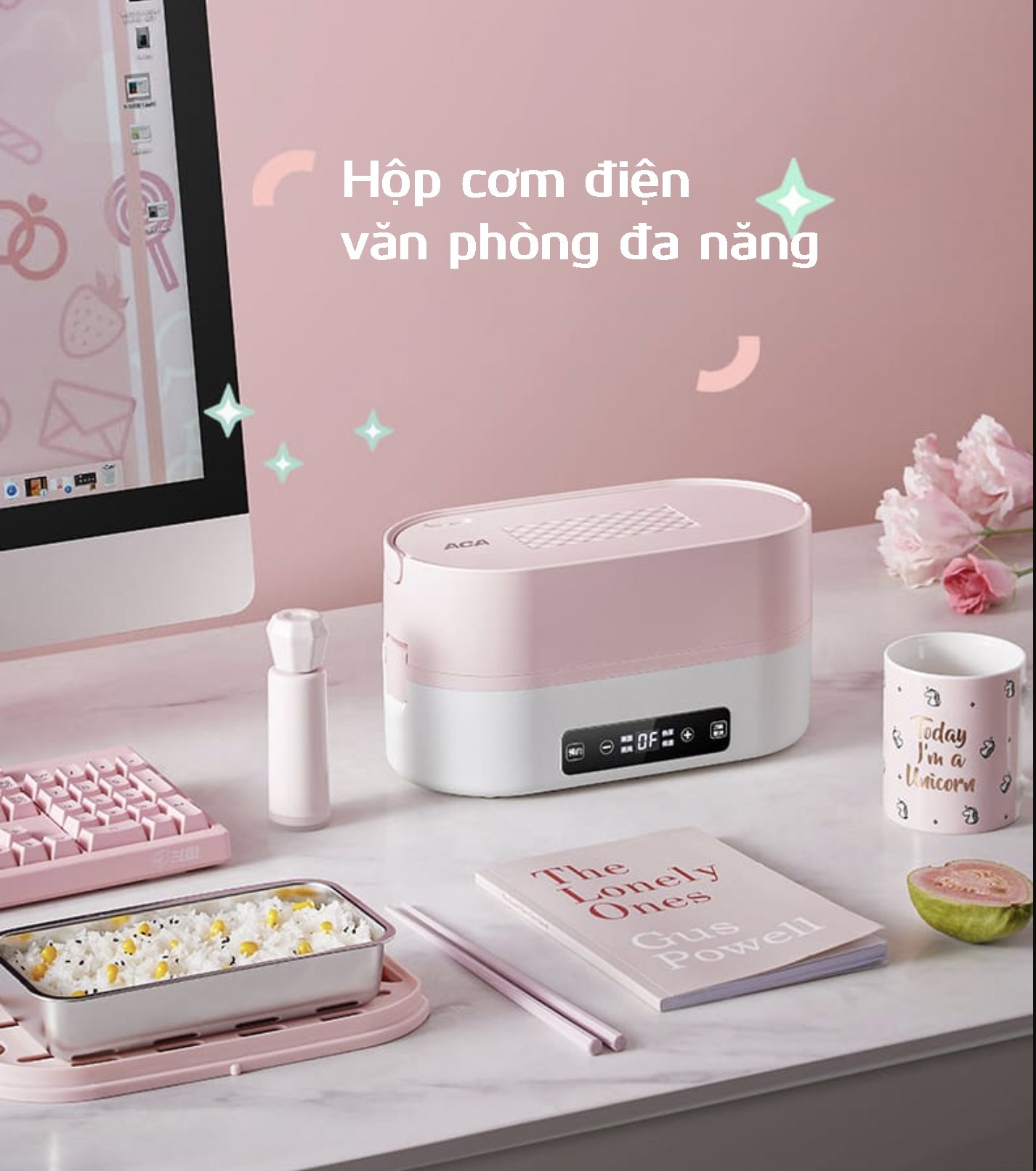 Hộp cơm điện ACA AH-EB300A đa chức năng