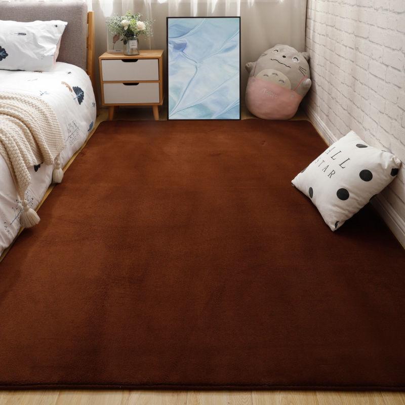 Thảm lót bàn trà / phòng khách / phòng ngủ / ghế sofa làm từ vải lông cừu san hô phong cách Châu Âu
