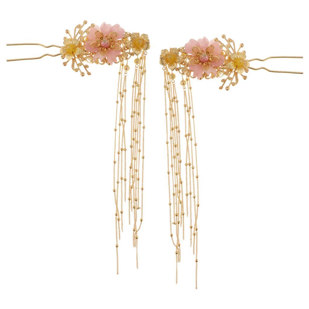 Charm Chinese Wedding Bridal Tiara Earrings Hairpin Set for Wedding Supplies