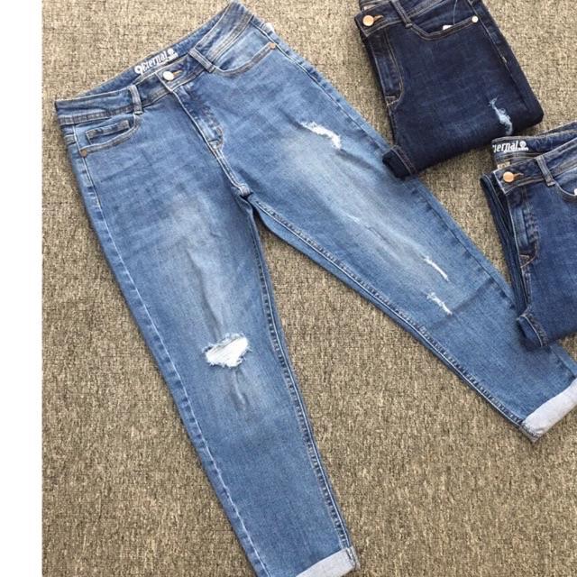 QUẦN BAGGY RÁCH NHẸ 9 Tấc mới