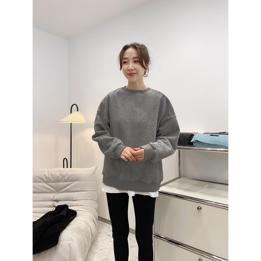 Áo Sweater Nỉ Ngoại Unisex Cao Cấp, Áo Nỉ Trơn Tay Dài Basic Nhiều Màu Dành Cho Nam Và Nữ, Labibi