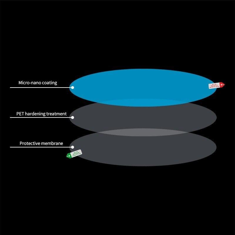 2pcs Rearview Mirror Rainproof Clear Film Sticker Protective for Car Motorcycle Bicycle Bike View Mirror AntiFog Waterproof Film