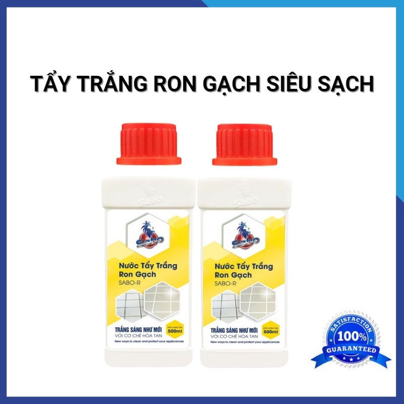 Nước tẩy trắng ron gạch SABO-R vệ sinh mạch sàn gạch men siêu sạch chai 500ml