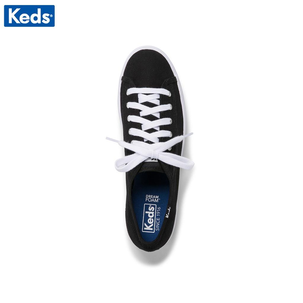 Giày Keds Nữ - Triple Kick Canvas Blk/White - KD057309