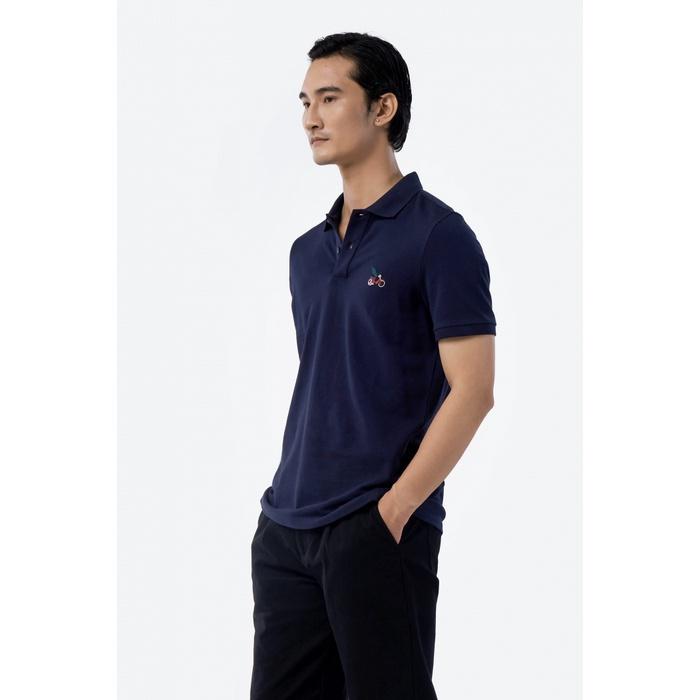 ÁO POLO NAM TAY NGẮN THÊU HỌA TIẾT FORM FITTED - 10F22POL025 | LASTORE MENSWEAR