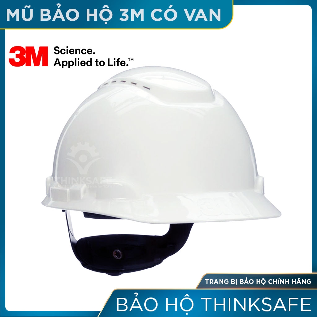 Mũ bảo hộ 3M H701V nón bảo hộ lao động cao cấp nhựa ABS siêu cứng, lồng nón điều chỉnh được độ cao chính hãng 3M