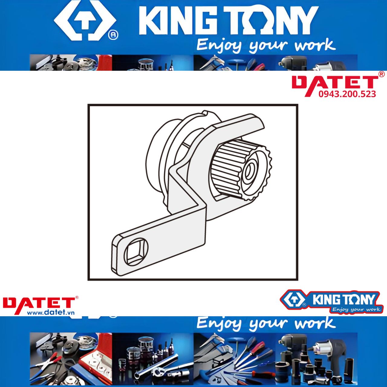 Cờ lê điều chỉnh độ căng của động cơ Kingtony 9AT-1202 (Bảo hành 12 tháng)