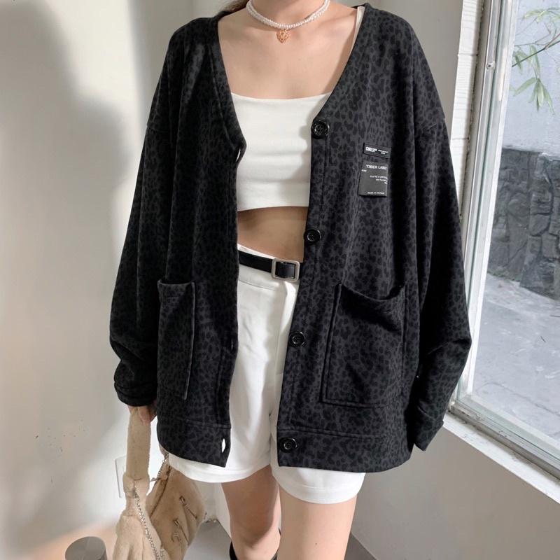 Áo Cardigan Nỉ CINDER- Áo Khoác Cardigan Len Nữ Form Rộng Dày Đẹp (Cardigannn báo