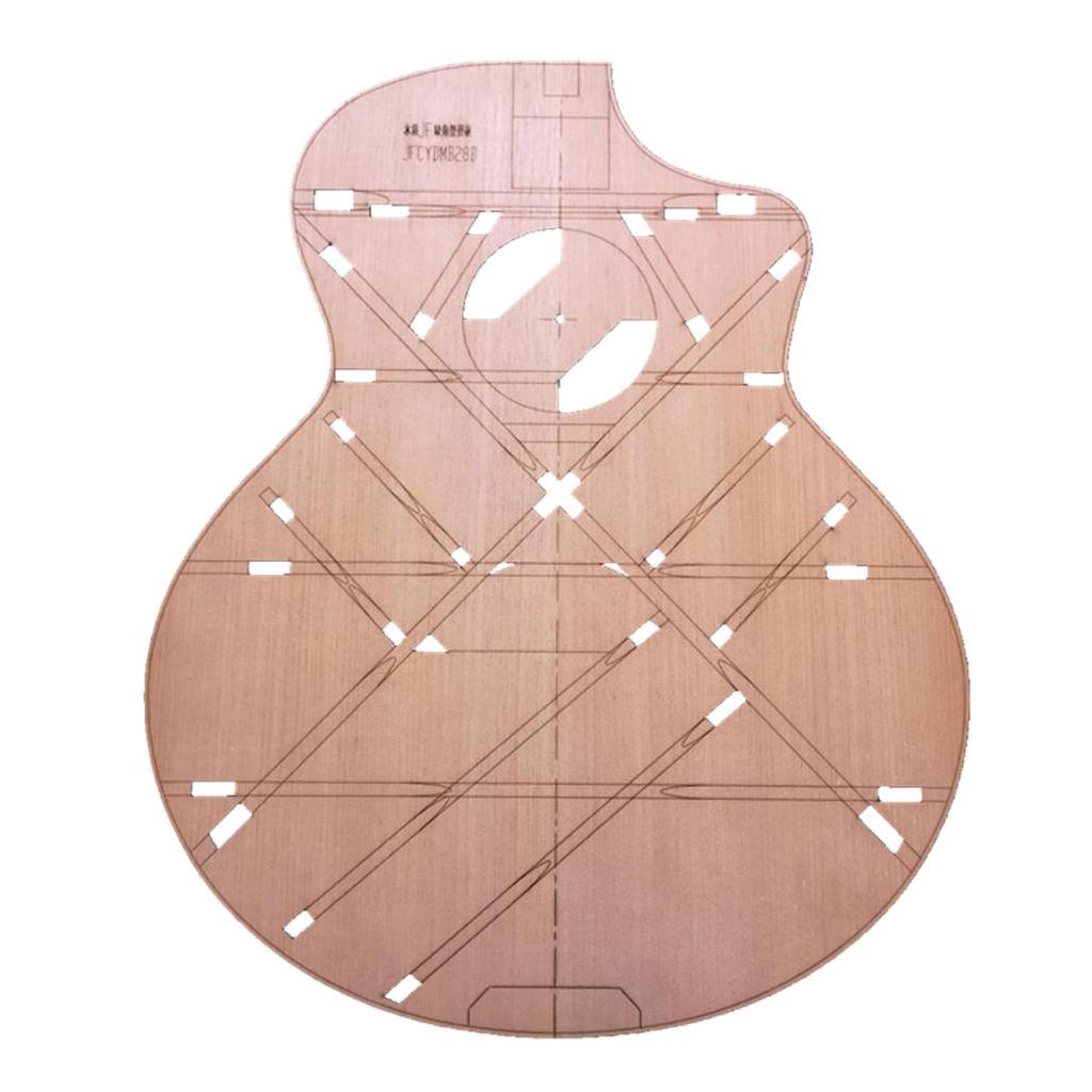 41" Unfinished Wood JF Corner Guitar Body Template Luthier DIY Accessories