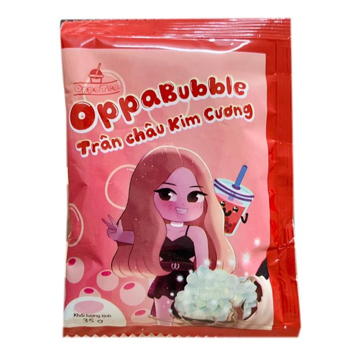 Dây 15 Gói Trân châu trắng kim cương Ăn liền Oppa Bubble (35g*15 gói)