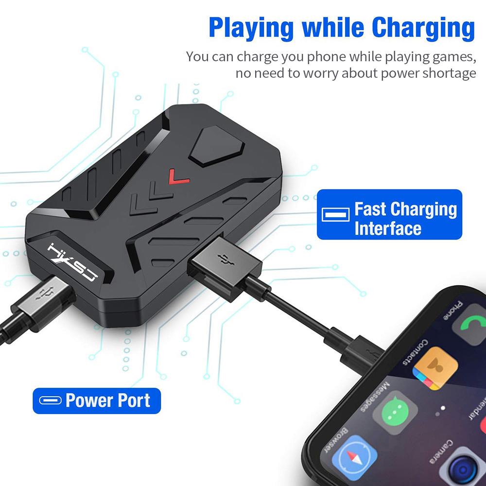 Bộ chuyển đổi bàn phím chuột có dây HXSJ P8 với 3 cổng USB cho Android