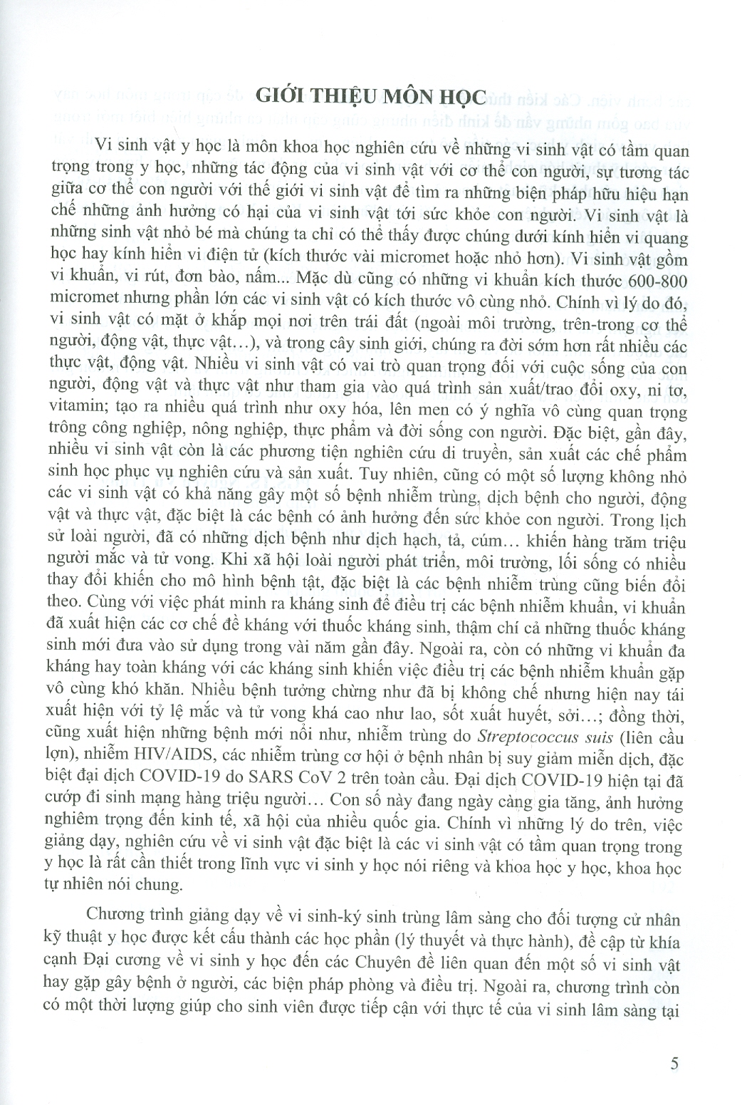 VI SINH - KÝ SINH TRÙNG LÂM SÀNG - TẬP 1 (Dùng Cho Sinh Viên Hệ Cử Nhân Kỹ Thuật Y Học)