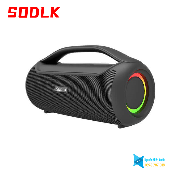 Loa SODLK T300 di động bluetooth 5.1 siêu trầm 100W, đèn RGB, công nghệ MaxxAudio DSP