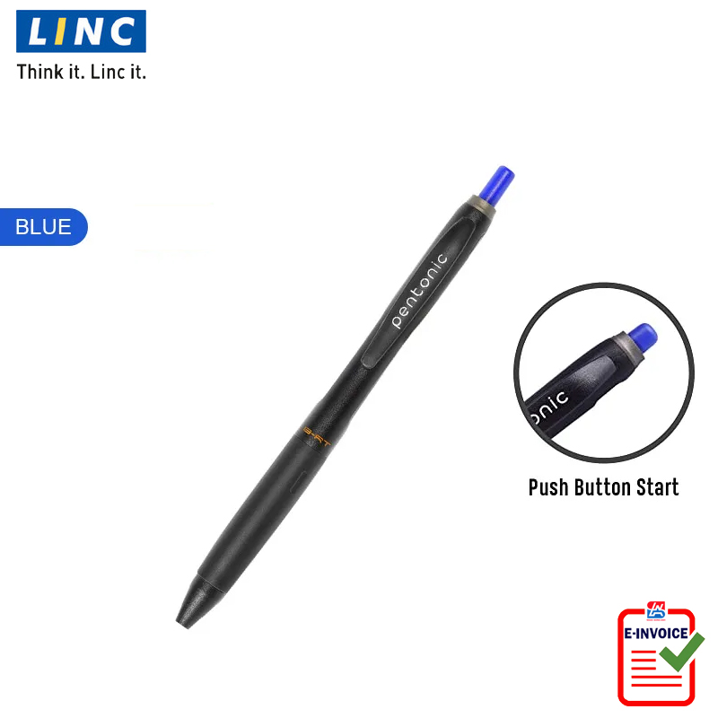 Bút bi LINC Pentonic BRT 4007 - Ngòi 0.7mm- Tháp 50 chiếc đủ 3 màu