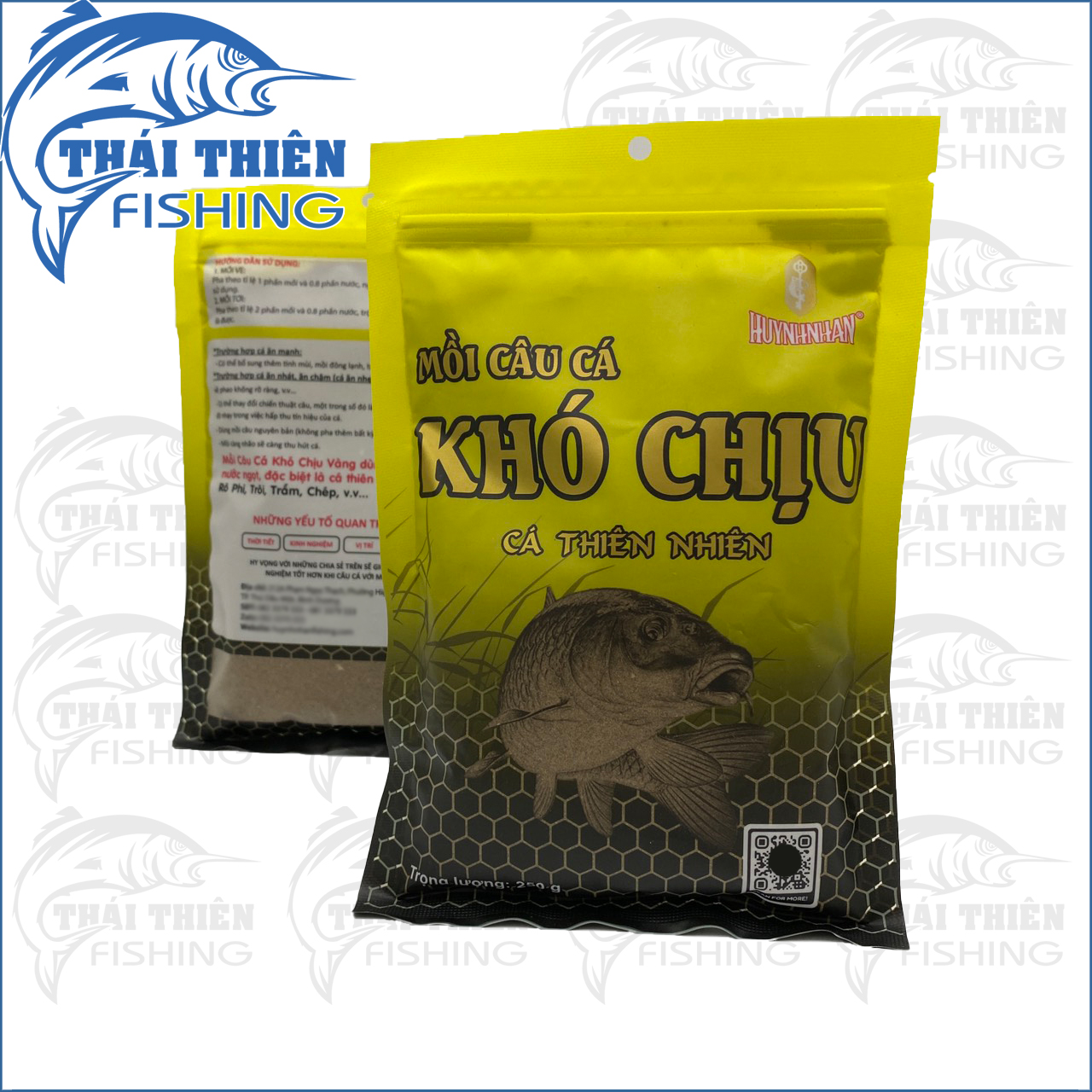 Mồi Câu Cá Tổng Hợp Khó Chịu Vàng Gói 250g Chuyên Cá Thiên Nhiên