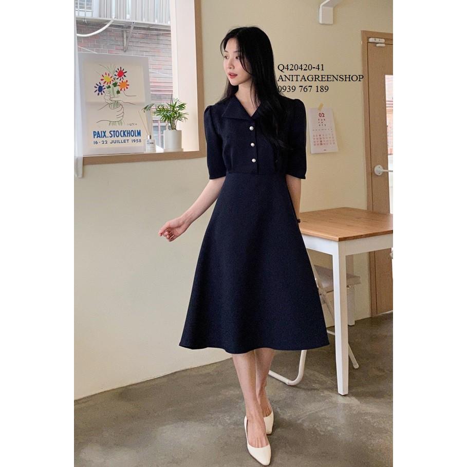 Q420420 ĐẦM XÒE CỔ BẺ