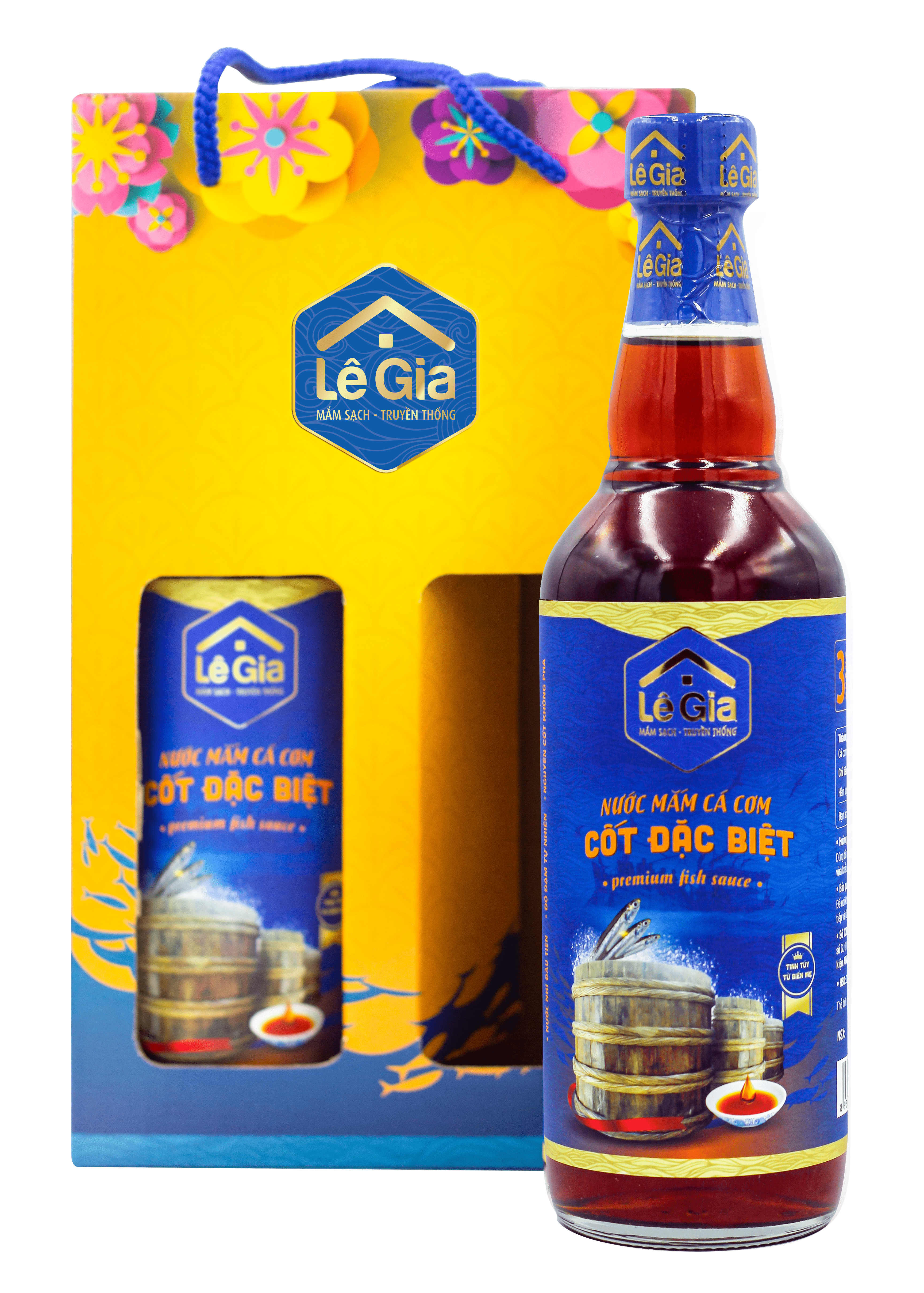 Hộp quà tặng sang trọng Lê Gia ms 01- đặc sản mắm cốt truyền thống