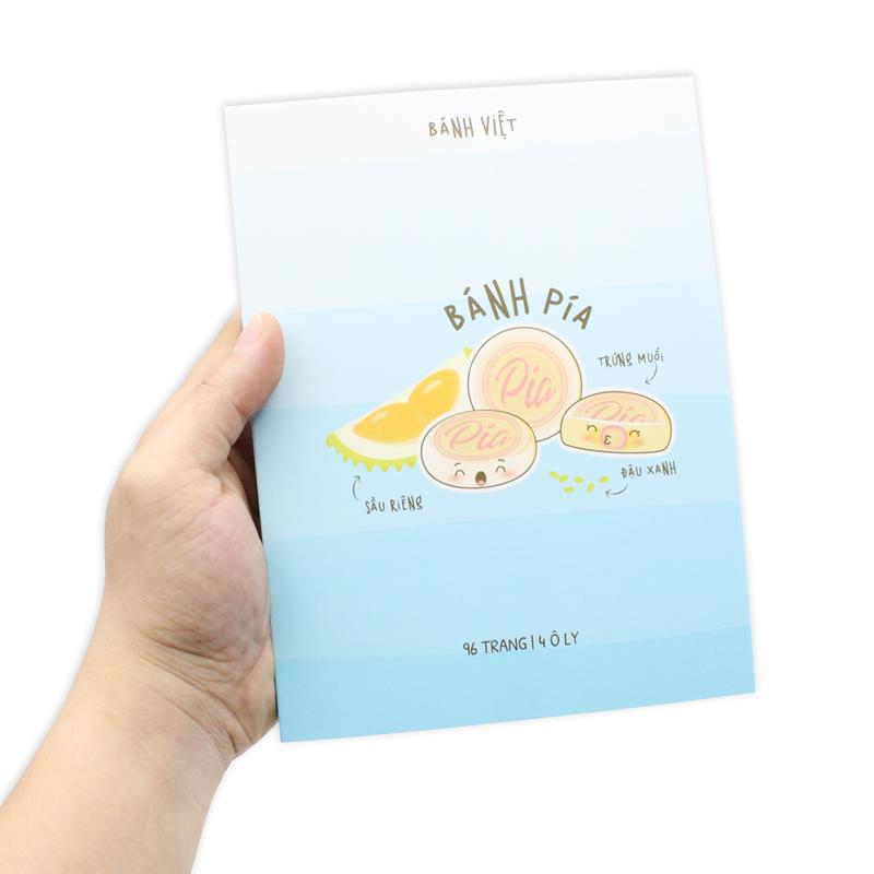 Tập Học Sinh Bánh Việt - Miền Nam - 4 Ô Ly - 96 Trang 80gsm - The Sun 04 - Bánh Pía