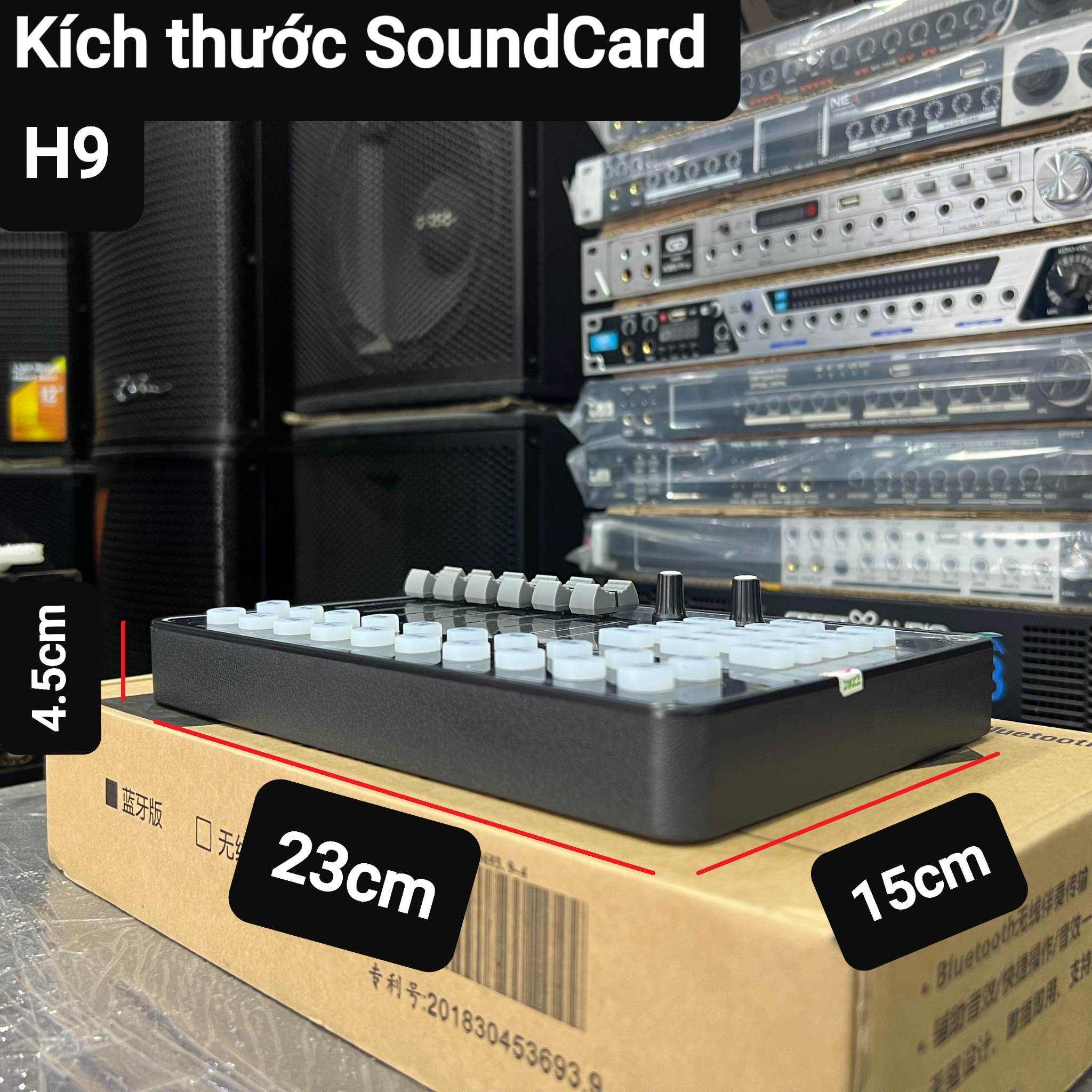 SoundCard H9: Có Bluetooth, Hát thu âm, Livestream đơn giản, dễ sử dụng. Đa dạng chức năng hiệu ứng hỗ trợ giọng hát