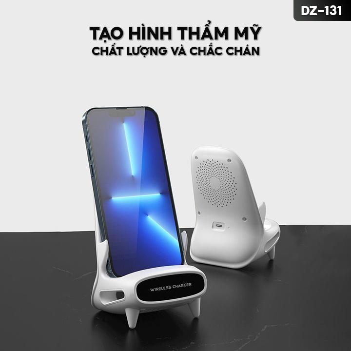 Đế Sạc Không Dây Kiêm Giá Đỡ Điện Thoại Công Suất 15w Sạc Nhanh Đầy Pin Trong Vòng 2 Giờ DZ-131