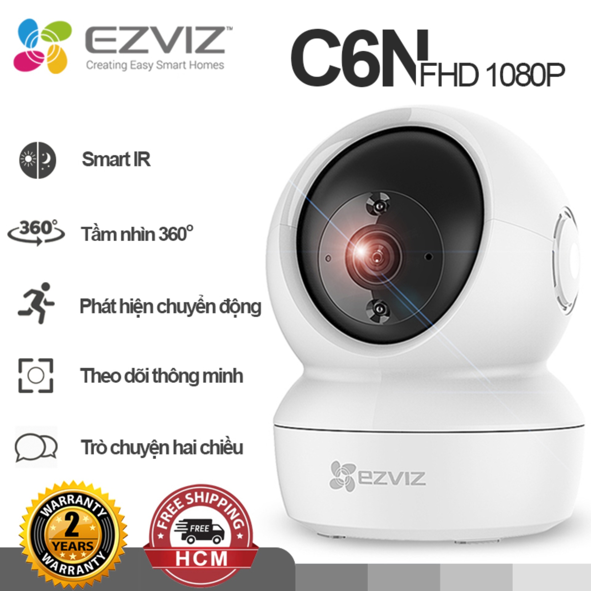 Camera IP Wifi Ezviz C6N 1080p - Hàng Chính Hãng-Giá rẻ nhất thị trường