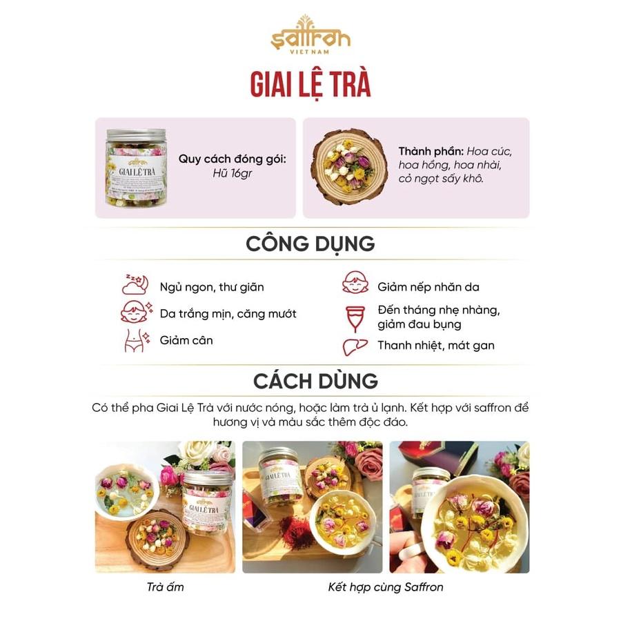 Giai lệ trà - Trà hoa mix các loại tốt cho sức khỏe