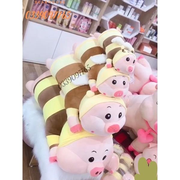 GẤU BÔNG HEO ONG , THÚ NHỒI BÔNG HEO COSPLAY ONG VÀNG KHỦNG LỒ DỄ THƯƠNG ĐỦ SIZE