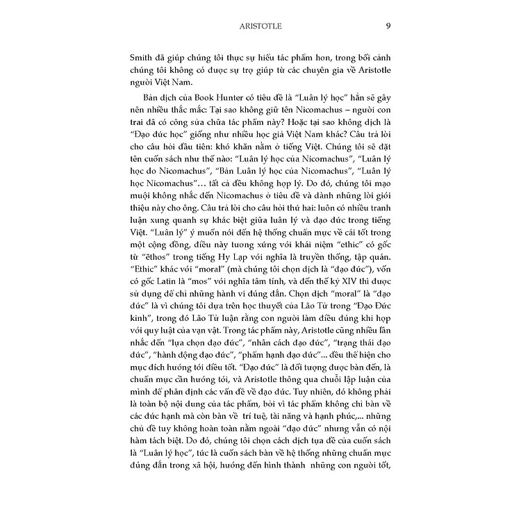 LUÂN LÝ HỌC - Aristotle - Nhiều dịch giả - (bìa cứng)
