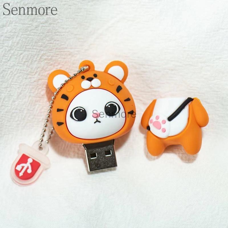 Túi Messenger 128GB 1TB 2TB 1GB 8GB 16GB 32GB 64GB Họa Tiết Hổ Hoạt Hình Dễ Thương Vui Nhộn Có Cổng Sạc USB