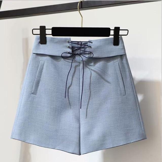 Set áo voan hoa mix quần short nữ tính