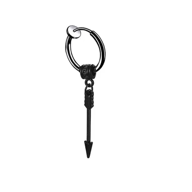 Bông Tai Nam Loại Kẹp Ko Cần Bấm Lỗ Tai Hình Mũi Tên Titan Ko Đen TT 4294 – 1 Cái