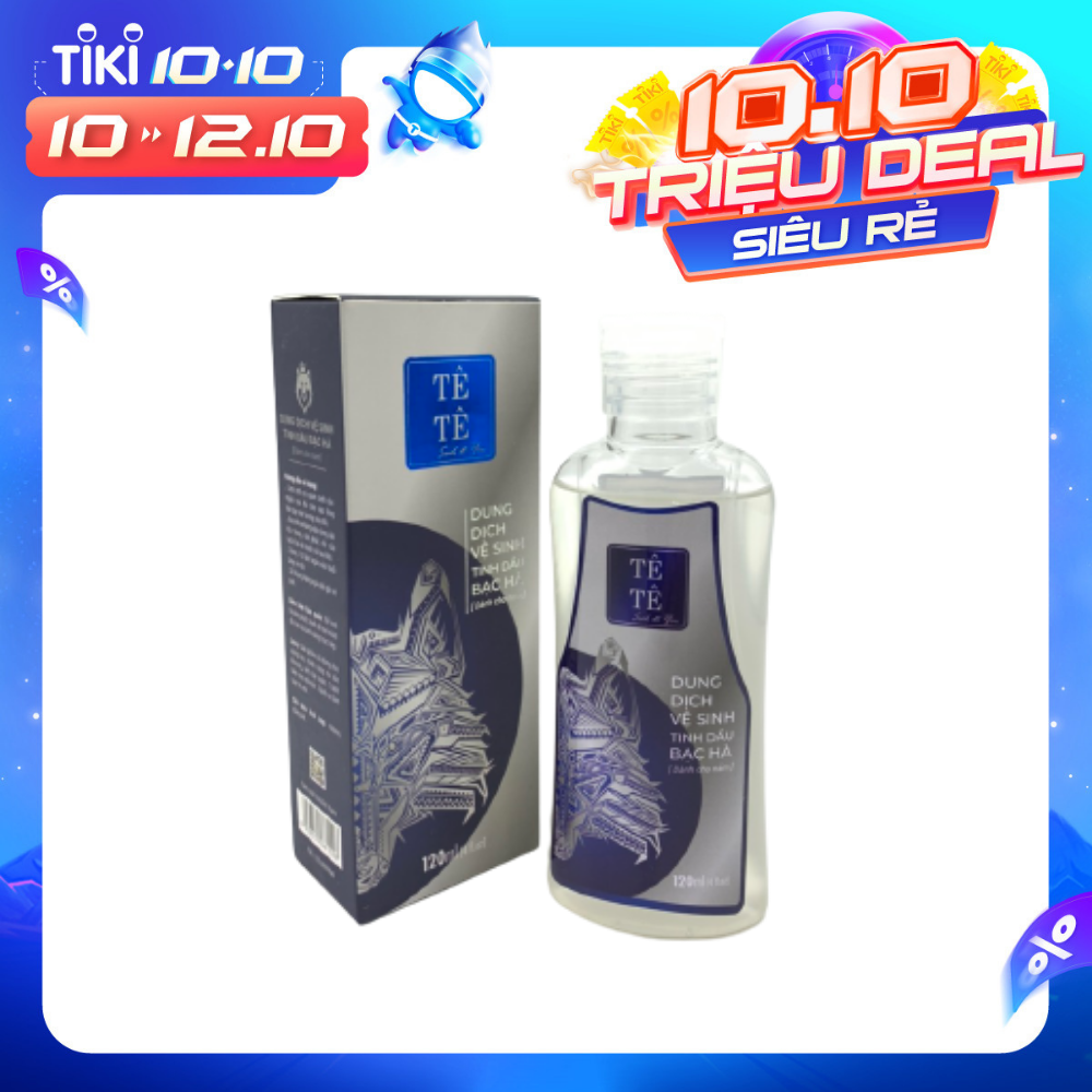 Dung dịch vệ sinh nam Tê Tê Men 120ml hiện đại, thư giãn và tăng hưng phấn