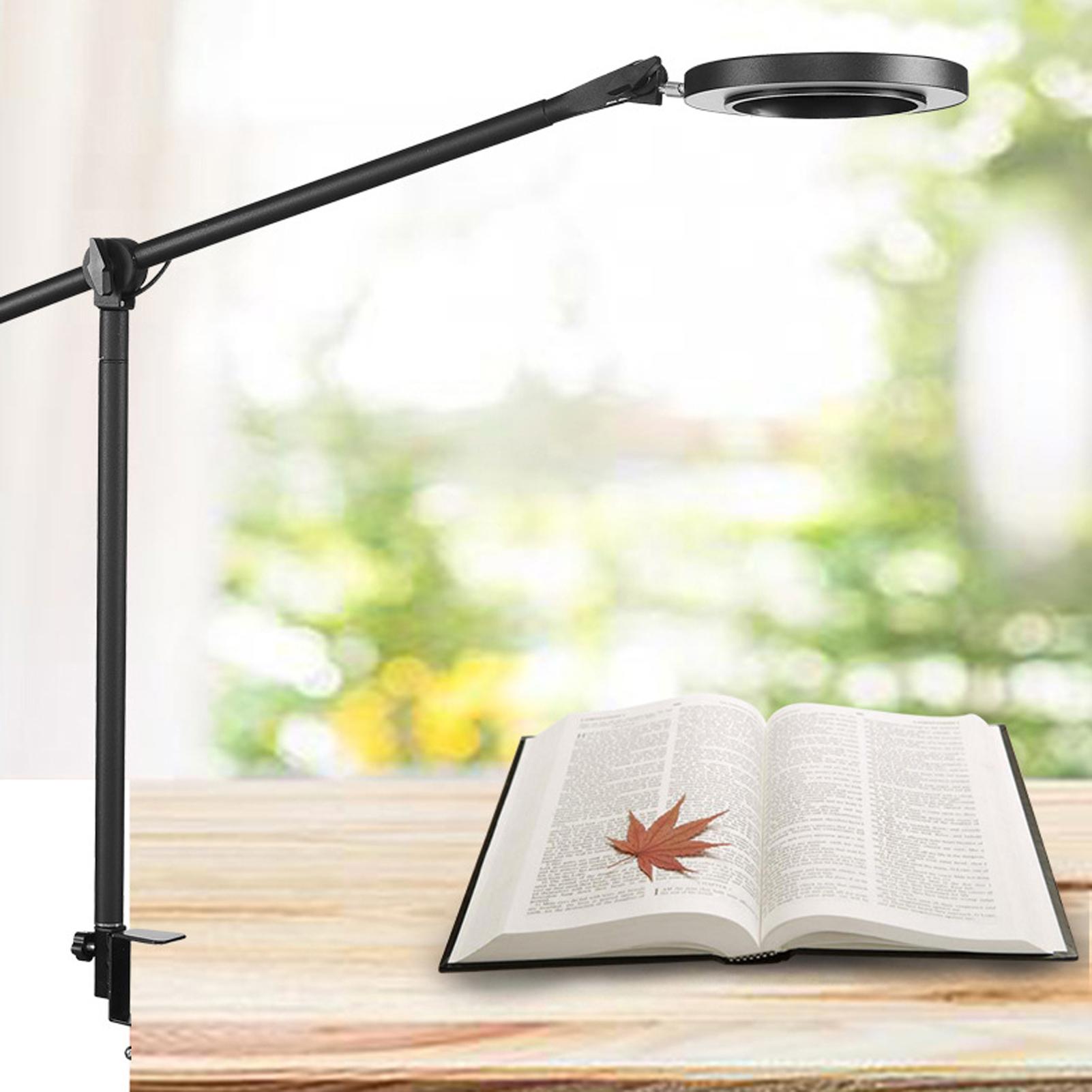 USB Power Supplys 5X Magnifying with LED Desk Lamp Home Bedroom Office Reading Lamp Study Lamp Close Work Repairs Crafts Reading Multifunctional Lamp Angle Adjustable Arm Three Dimming Modes 10 Levels Brightness Adjustable