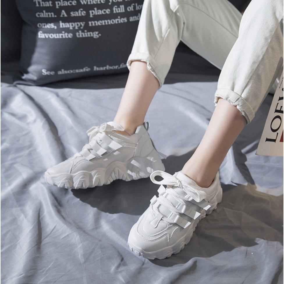 Giày Nữ Ullzang Thể Thao Độn Đế Cao 5cm Dáng Hàn Quốc Hot Trend