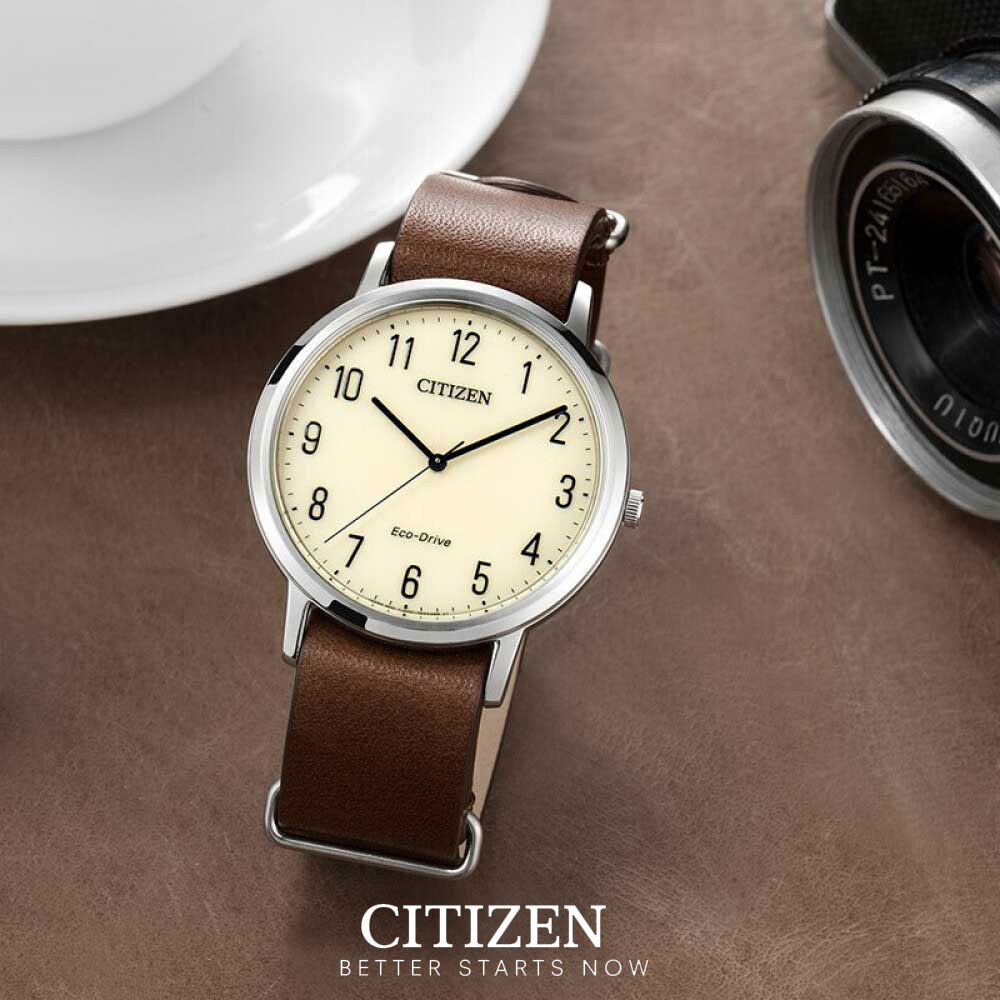 Đồng Hồ Nam Citizen Dây Da BJ6501-28A - Mặt Trắng