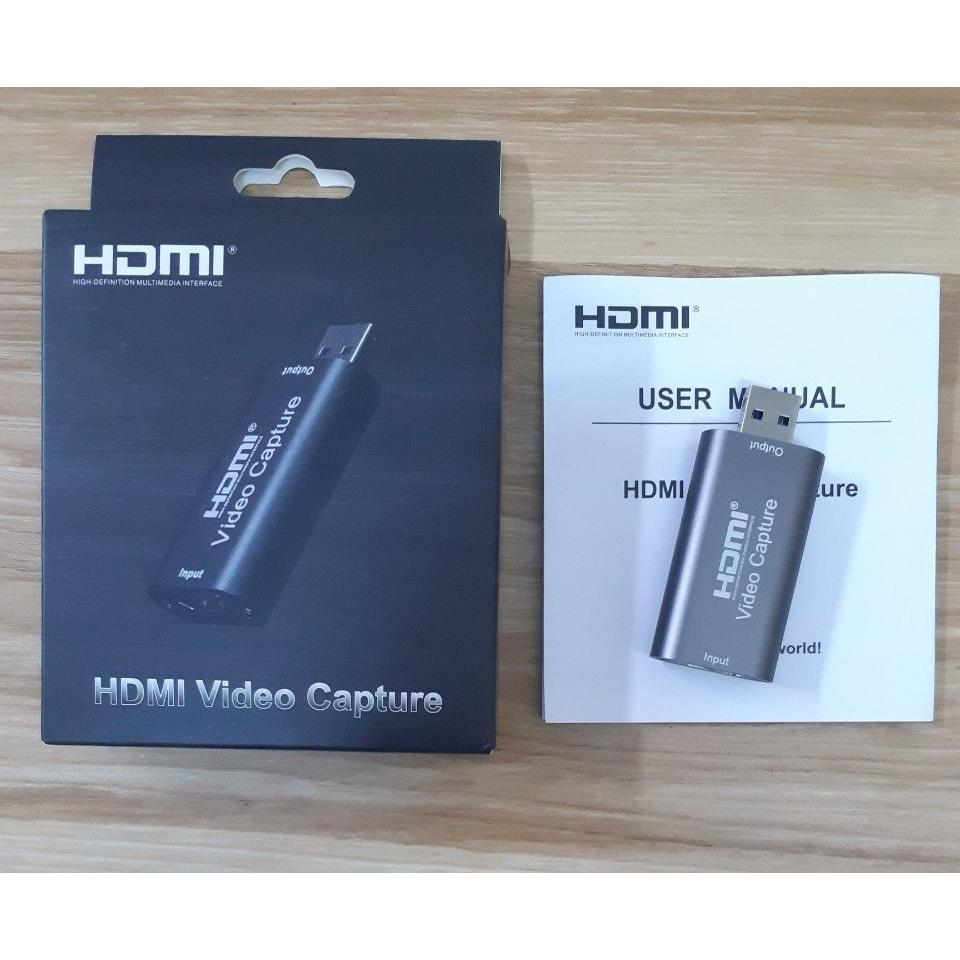 Video capture - Đầu ghi hình HDMI - USB 3.0 hỗ trợ độ phân giải 4K Tặng khóa dây 4 số